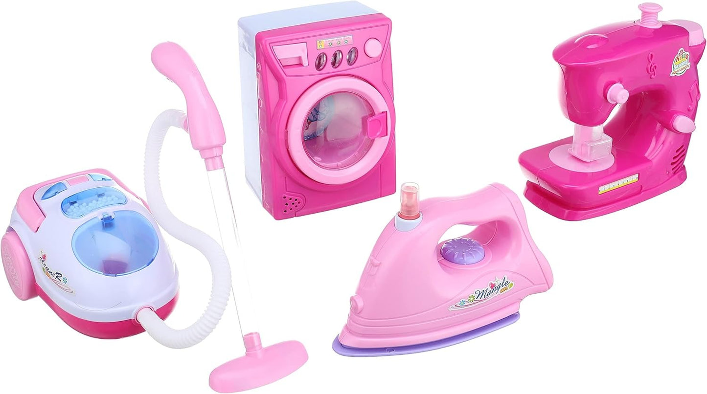 Electric washing machine iron set