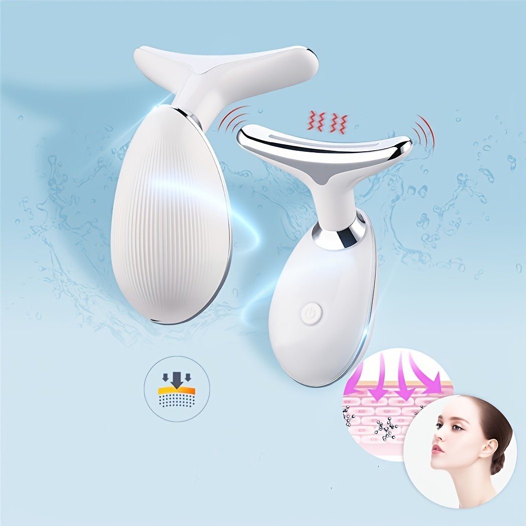 Rechargeable LED Facial And Neck Massager