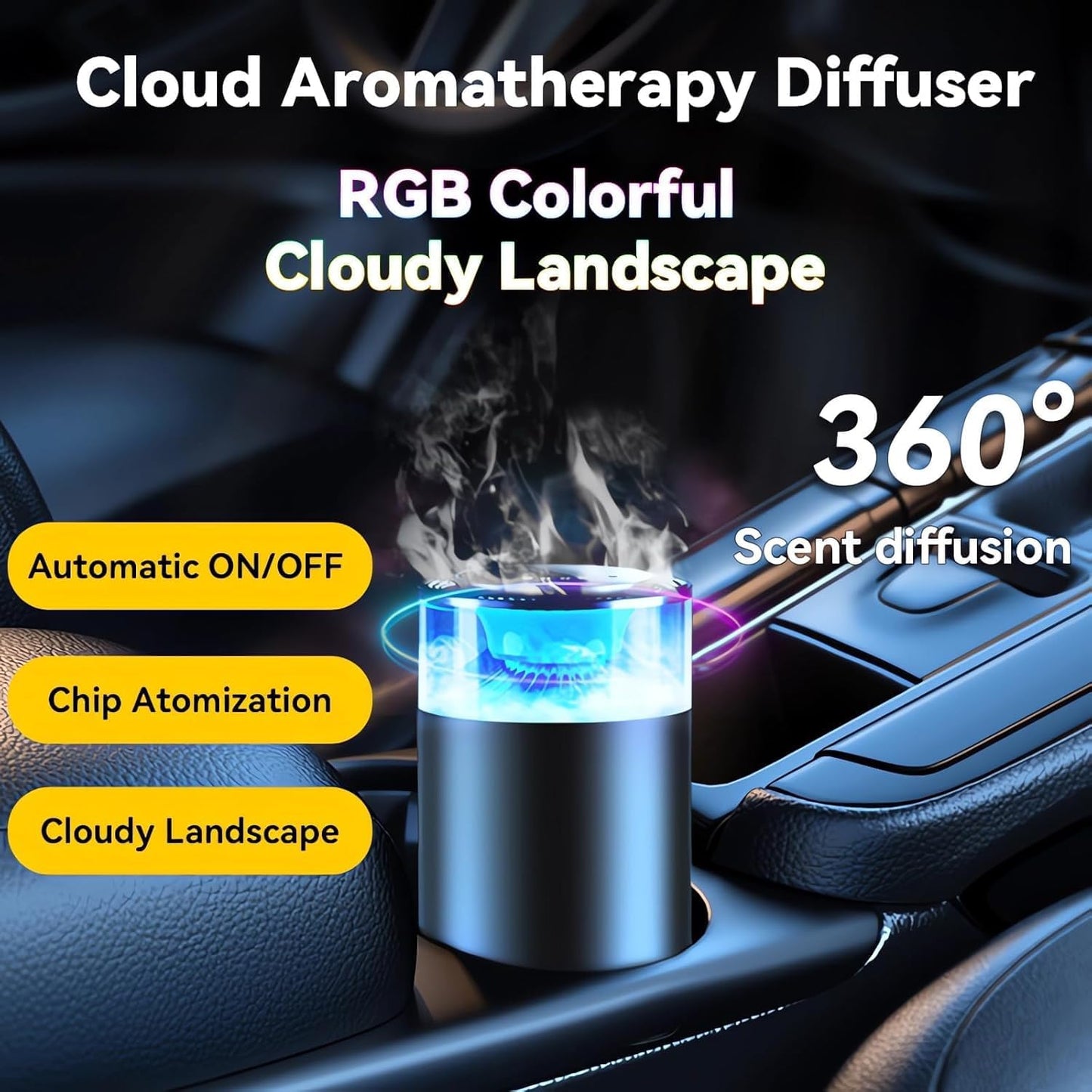 LED Cloud Mist Aromatherapy Diffuser