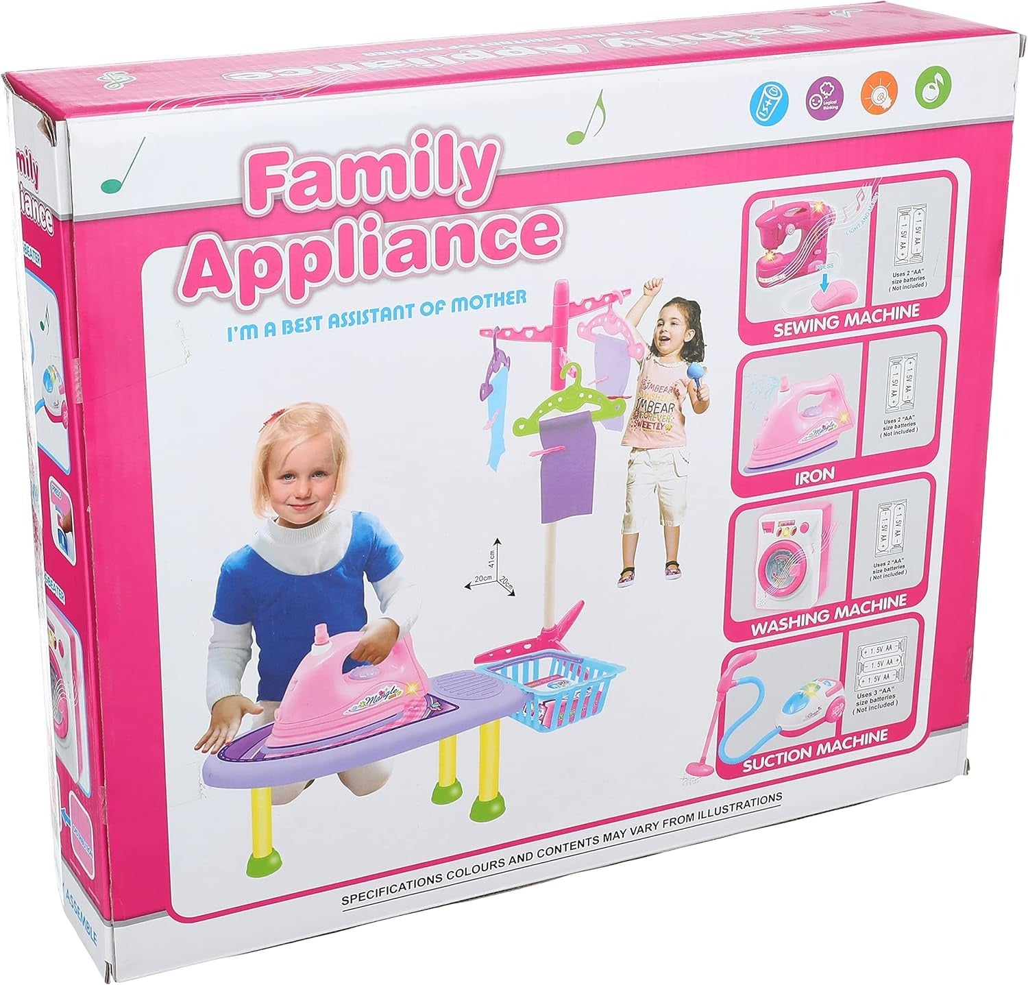 Electric washing machine  iron set